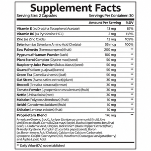 Capsule OEM Saw Palmetto per il Supporto della Prostata, Salute del Flusso Urinario Maschile, 30 Erbe, <span class=keywords><strong>Multivitaminico</strong></span> con Zinco e Selenio, <span class=keywords><strong>Integratore</strong></span> per il Benessere - Product Image 4