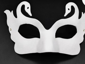 Maschera di carta bianca verniciabile per uomo e bambino mascherata per festa di Halloween <span class=keywords><strong>maschere</strong></span> Decorative in bianco - Product Image 2