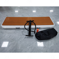 Passerelle gonflable imperméable en drop stitch, ponton aquatique pour yoga, passerelle de baignade, plateforme pour accès au yacht