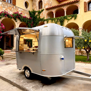 Unique Custom Trailer Food Truck Pizza Doner Kebab Burger Tacos Fried Chicken Trailer Food Truck with a <strong>Bed</strong> - Product Image 1