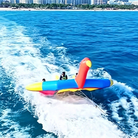 Bateau banane gonflable tractable Oiseaux et poissons aquatiques, capacité 500 kg+, pour plus de 10 passagers - Usage commercial