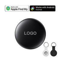 Traceur GPS Mini MFI Double Système iOS Google Android avec Navigation GPS, Localisateur Anti-Perte IP65 pour Animaux de Compagnie (type AirTag)