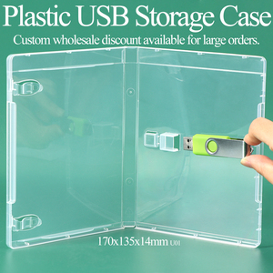 Boîte de rangement transparente SUNSHING pour clé USB en plastique, étui vide pour clé USB, conteneur de stockage personnalisé pour clé USB, emballage transparent pour clé USB - Product Image 1