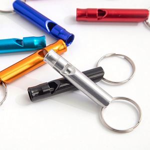 Porte-clés en métal pour activités de plein air, sifflet de survie en alliage d'aluminium, vente en gros, stock en vrac - Product Image 4