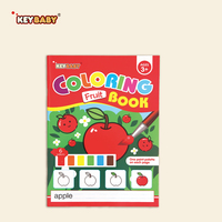4 paquets de livres de coloriage à l'eau magiques portables pour les tout-petits - Film en papier enduit éducatif réutilisable