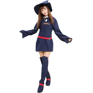 New anime witch Academy school uniform Japanese little Magic girl Academy apprentice role play cosplay