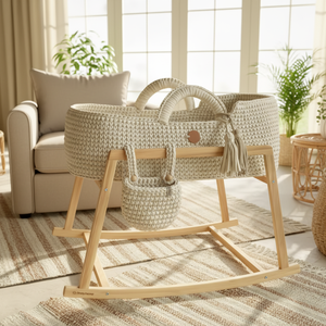 Ademend zacht handvat Mozesmandje <span class=keywords><strong>Baby</strong></span> Luiertafel Wieg voor pasgeborenen Gehaakt - Product Image 1