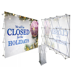 Expositor de aluminio personalizado para ferias comerciales, telón de fondo, stand, expositor de pared con logotipo, marco para eventos y conferencias, <span class=keywords><strong>banner</strong></span> DF - Product Image 6
