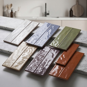 Azulejos Metálicos Brillantes Medici de 9 mm de Grosor, 75x300 mm, Antibacterianos y Antideslizantes para Paredes y Pisos Interiores - Product Image 4