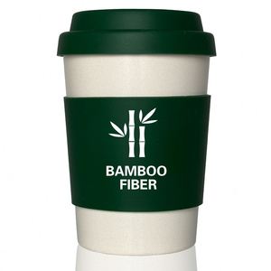 ผู้ผลิตแก้วกาแฟใยไผ่พิมพ์โลโก้ตามสั่งขายส่ง แก้วน้ำรักษ์โลกแบบใช้ซ้ำได้พร้อมฝาปิด สำหรับของขวัญทางธุรกิจ - Product Image 1