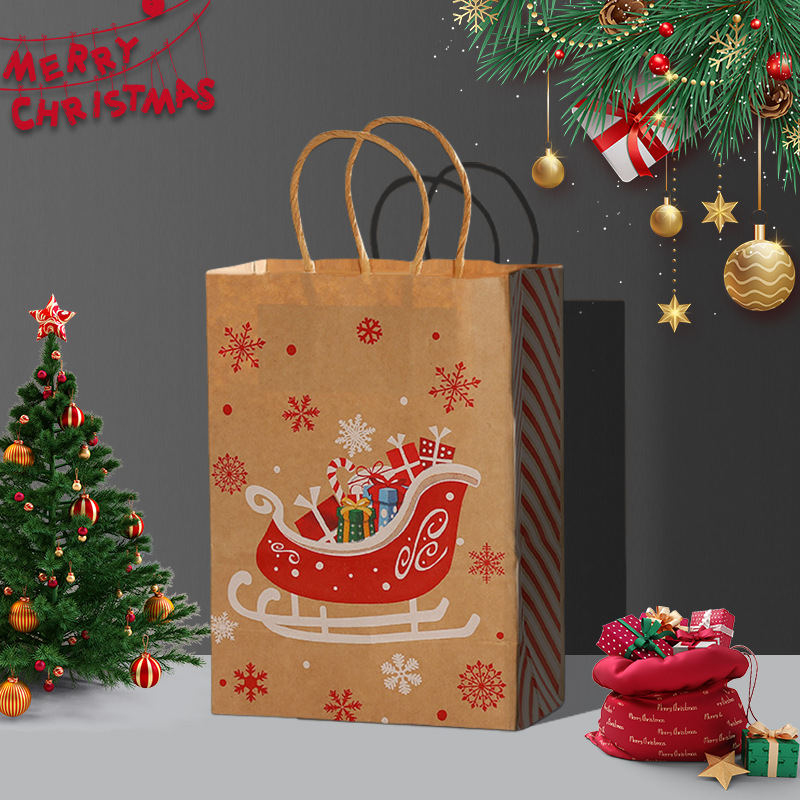 Traîneau de Noël - Papier kraft - 15821 cm