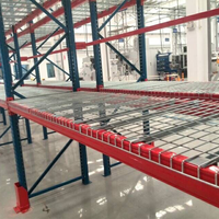 Étagère verticale robuste en acier épais pour poutres, capacité 2000 kg, pour stockage de matériaux longs, structure industrielle d'entrepôt