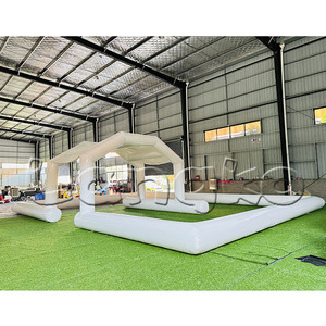 Vui Inflatable điều khiển từ xa xe đua theo dõi Inflatable phòng tập thể dục không khí theo dõi Bìa Inflatable đi Kart đua theo dõi - Product Image 1