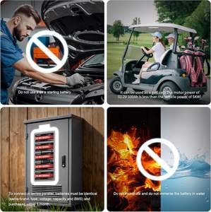 48V 100Ah Lifepo4 リチウム電池 200A BMS 低温保護 6000+ ディープサイクル ゴルフカート、RV、オフグリッド用途向け - Product Image 6