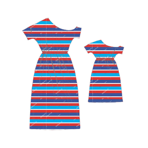 Offre Spéciale 4th <span class=keywords><strong>juillet</strong></span> Mère et <span class=keywords><strong>fille</strong></span> correspondant tenues mère et <span class=keywords><strong>fille</strong></span> robes filles robes d'été en gros prix - Product Image 5
