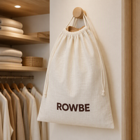 Sac de shopping promotionnel en tissu coton-lin avec cordon de serrage, durable, imprimé avec logo personnalisé, pour vêtements, cadeaux, sac à main, sac anti-poussière