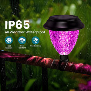 Éclairage d'<span class=keywords><strong>ambiance</strong></span> décoratif pour clôture de jardin, étanche, LED coloré, solaire, pour terrasse de <span class=keywords><strong>piscine</strong></span>, lumière de jardin solaire RGB pour clôture extérieure - Product Image 3