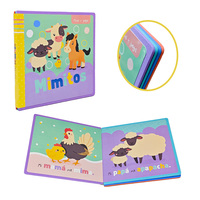 Livre promotionnel en EVA de haute qualité et abordable pour enfants, avec design découpé à la forme tendance, en plastique