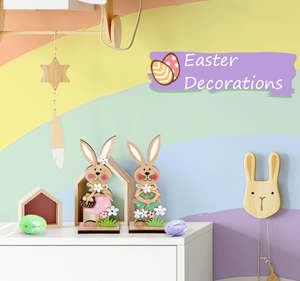 Happy <strong>Easter</strong> Party Table Decoration Crafts Colorful Rabbit Standing Desktop Home Decoration Wooden Crafts <strong>Easter</strong> <strong>Ornament</strong> - Product Image 3