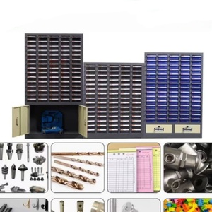 Armoire de rangement industrielle avec pièces en acier verrouillables Bacs de rangement en métal pour <span class=keywords><strong>vis</strong></span> à écrou <span class=keywords><strong>Casier</strong></span> à outils - Product Image 5