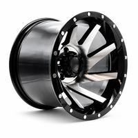 Jantes en alliage forgées par flux LSDZ 15x10.0 5x114.3 139.7 6x139.7 à rebord super profond type turbine pour Jimny Wrangler Hilux Offroad