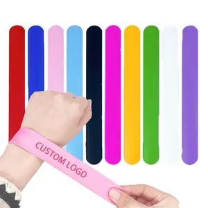 מפעל אישית wristbands סיליקון מותאם אישית דפוס צבע לוגו הצמד קידום מכירות הצמד slap צמיד עבור ילדים