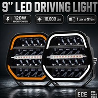 Phares de conduite à faisceau laser super lumineux 120W 230mm pour désert, dunes, VTT, UTV, buggy - Fabrication sous marque privée