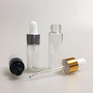 Flacon en verre de luxe 5ml 10ml 15ml avec compte-gouttes et impression sérigraphique pour huile essentielle, parfum, cosmétique, liquide de voyage - Product Image 3