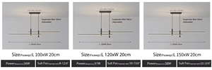 Lampada a Sospensione LED Moderna Minimalista, Illuminazione Lineare per Ristorante, Luce Creativa Nordica per Bancone Bar, Illuminazione Interna Lunga - Product Image 3