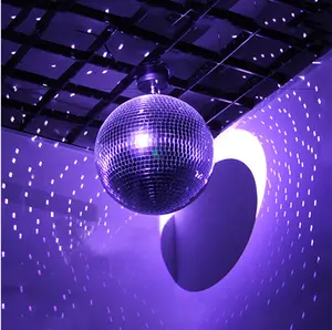 Colorful Disco Mirror Ball Big Rotating Glass Ball For KTV Bar DJ Lighting Party Decorations And Stage Lighting