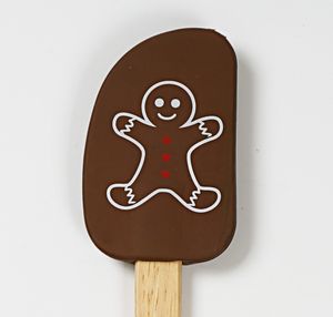 Divertente Carino Testa di Silicone Con Manico Di Bambù Burro Spatola - Product Image 3