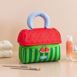Borsa per Articoli da Toeletta Personalizzata, Carina, Femminile, Dolce, di Grande Capacità, Borsa a Mano, Borsa Portaoggetti, Pochette Morbida e Adorabile - Product Image 3