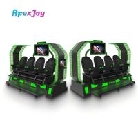 Simulador de Realidad Virtual de 4 Plazas, Cine 5D 7D, Máquina de Realidad Virtual para Interiores, Metal y Fibra de Vidrio, Uso en Parques de Aventuras, ApexJoy China