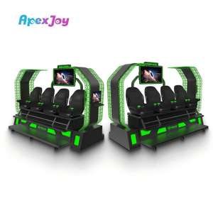 Simulateur VR 4 places, système hydraulique du fabricant de cinéma 7D 5D, réalité virtuelle intérieure, machine VR 5D en métal et fibre de verre, Chine - Product Image 4