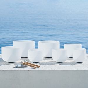 Cuenco Cantor de Sanación con Sonido de Cristal con Diseño de Chakras Esmerilado SUCCESS al por Mayor Cuenco Tibetano para Meditación Kristall Klangschalen - Product Image 3