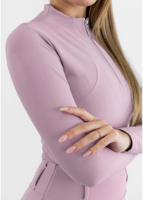 Vêtements équestres personnalisés en gros, OEM, chemise à séchage rapide, coupe ajustée, sous-vêtement pour femme, demi-zip
