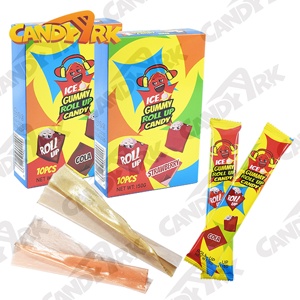 China Factory <strong>Fruit</strong> <strong>Roll</strong> <strong>Ups</strong> Candy Ice <strong>Roll</strong> Candy Multiple-color rainbow Gummy Candy Sweets Halal - Product Image 5