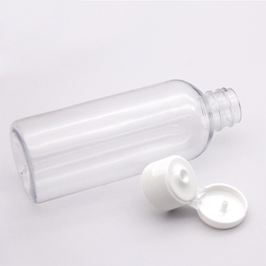 Svuotare 50ml 60ml 100ml 120ml 150ml chiaro PET bottiglia di plastica con <span class=keywords><strong>flip</strong></span> top cap - Product Image 4