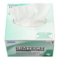 Lingettes de nettoyage de connecteurs en papier sans poussière Kimtech Fiber Optic Kimwipes FTTH, 280 lingettes/boîte, compatibles SC/FC/ST/MU/LC/MPO/MTRJ