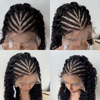 Perruques tressées en dentelle HD suisse 13x4 en gros, cheveux humains bruts vietnamiens, perruques frontales en dentelle pour femmes noires