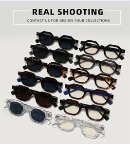 <span class=keywords><strong>แว่นตา</strong></span>กันแดดขอบเต็มสีดำ UV400ดีไซน์คลาสสิกอิตาลีสำหรับทุกเพศการออกแบบคริสมาสต์กรอบแว่นตาแฟชั่นและงานเลี้ยง - Product Image 2