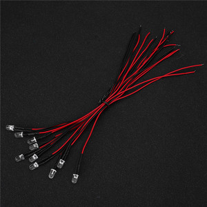 หลอดไฟ LED แบบมีสายสีน้ำเงิน DC 24V 18ซม. 3มม.,หลอดไฟเปล่งแสงได้เร็ว5มม. สายไฟ LED ไดโอด<span class=keywords><strong>12</strong></span>โวลต์พร้อมฝาโครเมี่ยม - Product Image 2