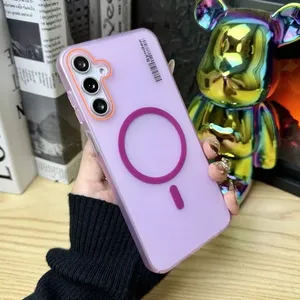 Funda Magnética Esmerilada de Color Caramelo Premium para <span class=keywords><strong>Samsung</strong></span> A57/37/27/17/07 A56/36/26/16/06 A55/35/25/15/05/S A54/<span class=keywords><strong>34</strong></span>/24/14, Delgada - Product Image 6