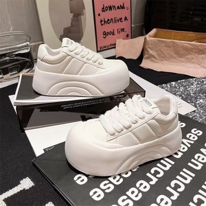 <span class=keywords><strong>Sneakers</strong></span> <span class=keywords><strong>bianche</strong></span> con plateau da <span class=keywords><strong>donna</strong></span>-scarpe da pane Sole alla moda, calzature Lifestyle Casual All-Match - Product Image 5