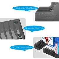   Support universel pour boîte de jeu PS4, 10 emplacements pour disques de jeu, support de rangement pour PlayStation 5, PlayStation 4