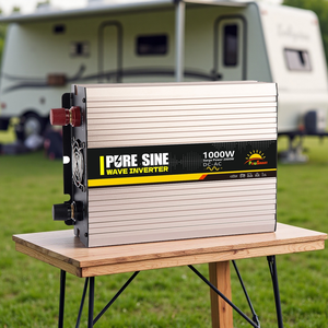 <span class=keywords><strong>Convertisseur</strong></span> de courant pur sinus <span class=keywords><strong>1000W</strong></span> 12V vers 220V/110V, <span class=keywords><strong>convertisseur</strong></span> de puissance pour voiture, camion, <span class=keywords><strong>camping</strong></span>-<span class=keywords><strong>car</strong></span>, caravane hors réseau avec prises AC et USB - Product Image 1
