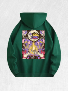 Felpa con cappuccio Psychedelic <span class=keywords><strong>Rock</strong></span> <span class=keywords><strong>Band</strong></span> 100% cotone Magazzino USA 7 colori - Product Image 5