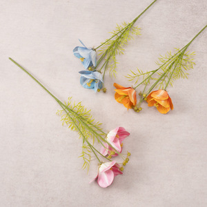 Flores de Seda Artificiales Estilo Coreano, Hechas en China, con 2 Cabezas de Tulipán, para Centros de Mesa, Decoración de Bodas y Pisos - Product Image 5