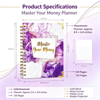 Carnet de planification personnalisé à spirale avec couverture en papier et tissu (PP/PVC) pour agenda scolaire, cadeau ou organisateur