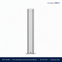 Diffuseur de parfum biphasique sur pied en alliage d'aluminium 500 ml, faible bruit, minuterie 8h, anti-séchage, prise US/EU/UK, pour hôtels, OEM